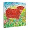 Stupell Industries Highland Cow Whimsical Dapples Canvas, design by Clare Tupper
